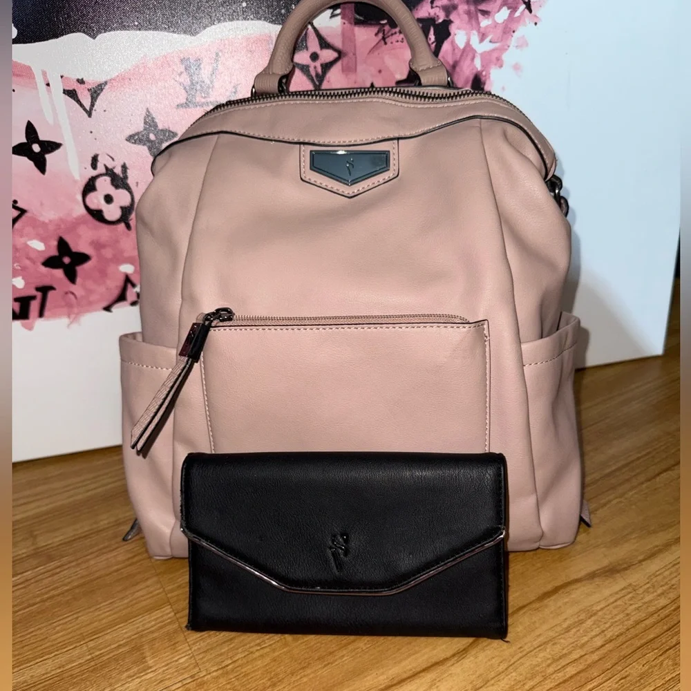 Simply Vera Vera Wang Convertible Backpack - Dusty Rose